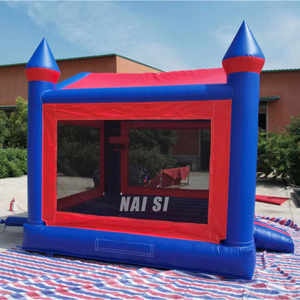 Castillo inflable azul clásico, brincolín espacial comercial, castillo inflable para fiestas de cumpleaños de niños en venta - Product Image 2