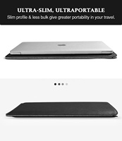 MoKo Utra Slim 14 pouces sac ordinateur étui Fliz étui en cuir PU pochette pour ordinateur portable pour MacBook Pro 14 pouces M3 M2 M1
