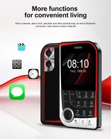 Teléfono móvil V10 Dual SIM Magic Voice Speed Dial FM Radio Cámara Linterna Puerto tipo C Pantalla de 2,01 "Función clave Teléfono móvil