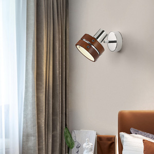 โคมไฟติดผนังไม้เนื้อแข็งสไตล์วินเทจ สำหรับห้องนอน ข้างเตียง ทางเข้า โถงทางเดิน บันได-สำหรับห้องตัวอย่าง คลับเฮาส์ ห้องนอนใหญ่ - Product Image 6