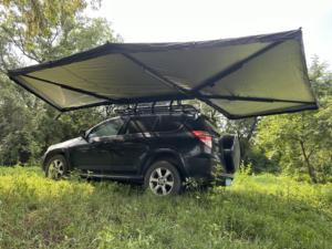 Pare-soleil à 270 degrés Boîtier métallique personnalisé camping rétractable Toit à 270 degrés auvent de renard freestyle - Product Image 3