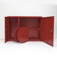 Boîte de bobine de tuyau d'incendie personnalisée de 30m peinte en rouge pour les projets de construction accessoire d'équipement de lutte contre l'incendie