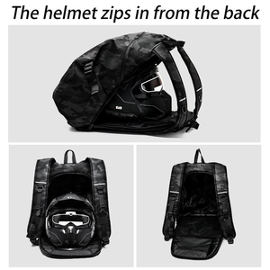 Sac à dos multifonctionnel imperméable de grande capacité pour ordinateur portable, moto, casque, pour les sports de plein air, sac à dos de moto - Product Image 5