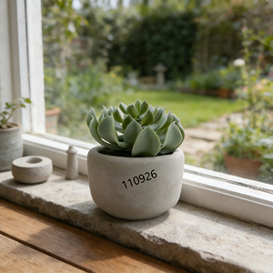 Suculenta Artificial Realista en Maceta, Planta Artificial de <span class=keywords><strong>Echeveria</strong></span> en Maceta, Suculenta <span class=keywords><strong>Roja</strong></span> para Decoración de Mesa de Oficina - Product Image 5