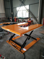 Haoke-Table élévatrice électrique en forme de U, plate-forme élévatrice, ciseaux, moto, 1000kg de charge