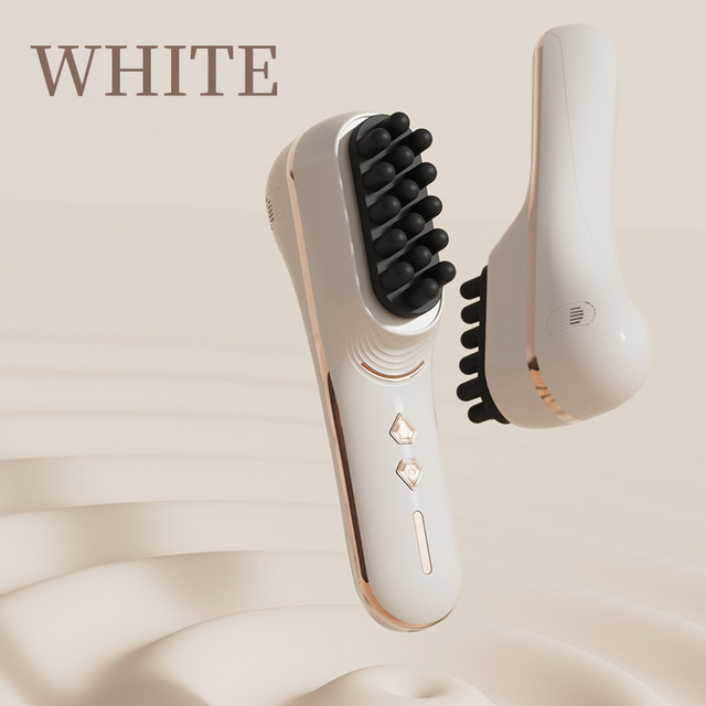 Retailer Exclusive Supply Vibrating Massage Device Handheld Electric Hairbrush Massager for Head Spa Health Care Relaxation Use