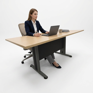 Modern Rectangular Conference <b>Table</b> Durable Chipboard Melamine <b>Office</b> Furniture for Hotel and Hospital Use - Product Image 1