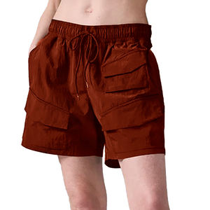 2024 nouveau short de randonnée en plein air promotionnel femmes 7 pouces froissé Nylon Cargo Shorts avec cordon de serrage taille - Product Image 1