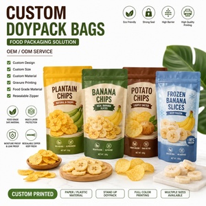 Bolsas de Embalaje Doypack para Alimentos, Bolsas de Plástico Impresas Personalizadas, Bolsas de Papel para Plátanos, Patatas Congeladas y Chips de Plátano - Product Image 1