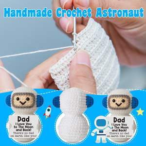 Astronauta <span class=keywords><strong>de</strong></span> Ganchillo Hecho a Mano para <span class=keywords><strong>Papá</strong></span> - Lindo Regalo <span class=keywords><strong>de</strong></span> Astronauta Tejido para <span class=keywords><strong>Papá</strong></span>, Regalos <span class=keywords><strong>de</strong></span> Cumpleaños o Día del Padre <span class=keywords><strong>de</strong></span> Parte <span class=keywords><strong>de</strong></span> Hija o Hijo - Product Image 5