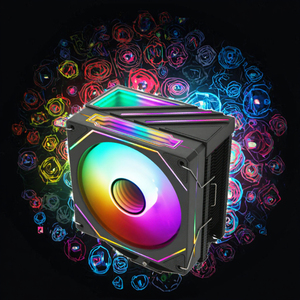 ตัวทำความเย็นซีพียูท่อความร้อน RGB 6ความเร็วสูงพร้อมพัดลม PWM 120มม. TDP 20dB การซิงค์ argh ขายึดอเนกประสงค์สำหรับโปรเซสเซอร์ LGA - Product Image 3