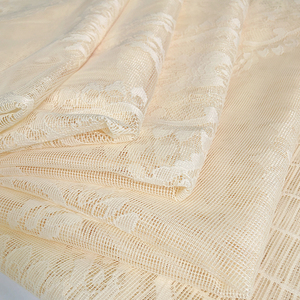 100 poliéster diseñador yarda <span class=keywords><strong>crochet</strong></span> urdimbre tejido tul malla gasa blanca tela de cortina de encaje transparente - Product Image 6