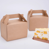 Boîte d'emballage alimentaire jetable écologique personnalisable pour pizza et gâteaux à emporter, boîte cadeau aseptique portable pour collations