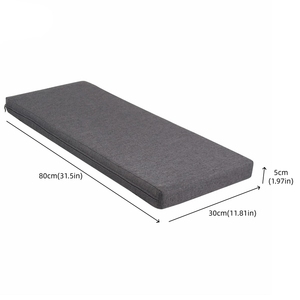 Coussin extérieur de banc de jardin imperméable de remplacement résistant aux UV de diverses couleurs personnalisées - Product Image 2
