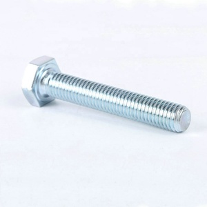 Pernos Hexagonales de Acero Galvanizado DIN933, Tornillos <span class=keywords><strong>M4</strong></span> M6 M8 8.8 M12 M16 M18, Parafuso Sextavado M20 M24 para Puerta y Techo - Product Image 2