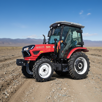 Traktor Kebun Mini Kompak 4x4 50-240HP Harga Pabrik, Tenaga Kuda Tinggi, Roda 4WD dengan Pompa Horizon Tractor