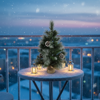 Hochwertiger Umweltfreundlicher Mini-Tisch-Fichten-Kunstweihnachtsbaum Personalisierte Heim-Feiertagsdekoration für Partys