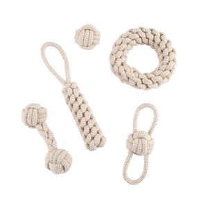 Cotton Rope Toys for Small & Medium Breed Dogs Puppy Chew & Teething Toys Promote Dental Health & Exercise Bonding for Cats