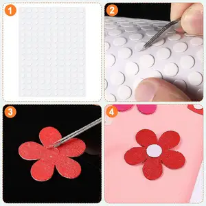 No Traces Strong Adhesive Sticker Waterproof Dot Sticker For Craft DIY Art Office Supply 100 Dot/sheet 0.39 Inch/ D10 Mm