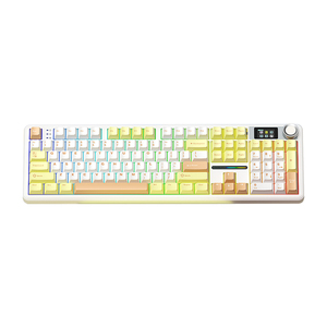 NEW Aula F108 Pro Mechanical Gaming <strong>Keyboard</strong> Gasket with <strong>Screen</strong> and Knob Wireless Tri-mode 2.4G/BT/Wired for WIN/<strong>MAC</strong>/IOS - Product Image 1