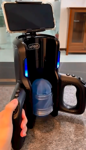Capacité sexuelle masculine Augmentation rapide et rétractable Dispositif de temporisation de la succion Support pour téléphone Sexy Girl Blow Job Masturbation Cup - Product Image 6