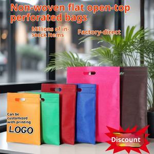 Bolsas de Compra Plegables con Asas de Lona No Tejida, Cierre Personalizado, Logotipo Impreso Perforado, Bolsas de Supermercado con Transferencia de Calor - Product Image 6