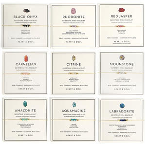 2024 Dainty 3mm Faceted Healing Crystal Delicate Skinny <strong>Beaded</strong> String <strong>Bracelet</strong> Minimalist Tiny Gemstone Inspire Card <strong>Bracelet</strong> - Product Image 1