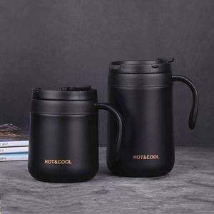 <b>Hot</b>&Cool Stainless Steel Vacuum Tumbler With Lid Minimalist Design Round Shape Thermal Insulation For Home Use - Product Image 2