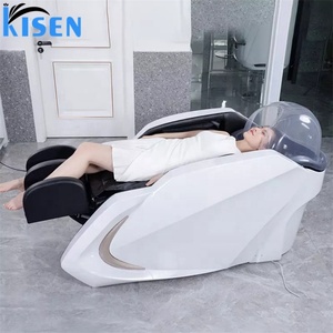 Fauteuil-lit de lavage électrique télécommandé pour salon de coiffure avec système de circulation d'eau et chauffage en option - Product Image 3