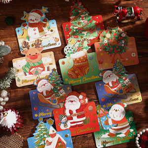 Cartes de vœux écologiques pour Noël et anniversaires, gaufrées or, cartes cadeaux, livraisons pour fleuristes, pâtisseries, petites cartes de vœux, messages de bénédiction - Product Image 3