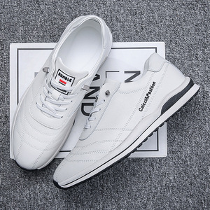 Zapatillas Deportivas de Piel Blancas para Hombre Caicci&Position, con Punta Redonda y Cordones, para Todas las Temporadas, Estilo Casual - Product Image 2
