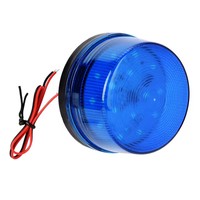 Luz Estroboscópica LED de 12V para Alarma de Seguridad, Sirena de Advertencia con Luz Intermitente Azul y Roja
