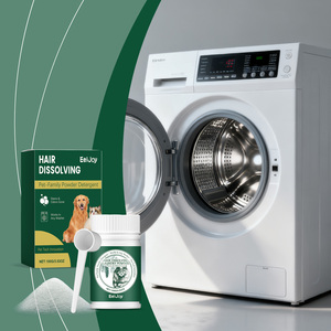 <span class=keywords><strong>Poudre</strong></span> enzymatique dissolvante pour poils d'animaux, élimine les taches de fourrure, désodorise pour vêtements de chiens et chats, compatible avec toutes les machines à laver domestiques - Product Image 2