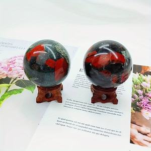 Wholesale High Quality Bohemian Style African Blood Sphere Natural <b>Crystal</b> <b>Stone</b> for Unique Home Decor and Holiday Gifts - Product Image 5