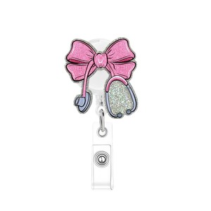 Porte-badge rétractable à clipser sur le thème de la Saint-Valentin pour badges d'employés/signatures - Product Image 5