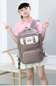 Waterproof Trolley <b>Backpack</b> for Girls Teens Children's Daily Schoolbag - Product Image 4