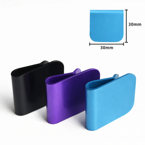 ตะขอเกี่ยวปลาสีเงินแบบยุทธวิธี ขายส่ง ปรับแต่งได้เต็มที่ สลักเลเซอร์รูปทรงสี่เหลี่ยม  วัสดุสแตนเลส อลูมิเนียม  สำหรับตกแต่งปีกหมวก - Product Image 5