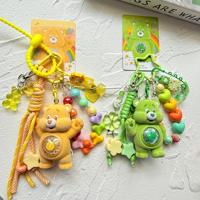 Porte-clés DIY Original Caring Bear, Accessoires de Mode pour Téléphone Portable, Cordon Réglable à Porter en Bandoulière, Détachable, Plusieurs Couleurs