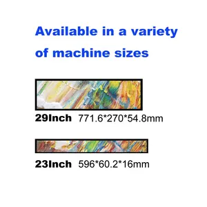 ขนาดที่กำหนดเองซูเปอร์มาร์เก็ตแถบกว้างพิเศษชั้นวางขอบโฆษณาป้ายดิจิตอลตรวจสอบประเภทยืดบาร์หน้าจอแสดงผล Lcd