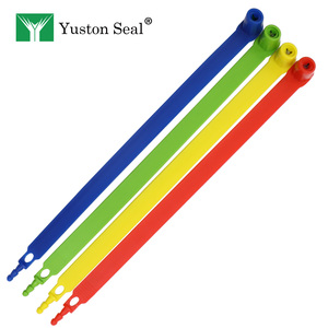 Sceau de sécurité en plastique anti-effraction, à serrage progressif, jetable, avec numéro laser personnalisé pour sacs de logistique, de coursier et de fret, 200 mm - Product Image 1