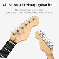 Guitare Basse Électrique Personnalisée en Gros avec Micros SSS et Pont Métallique 6 Cordes