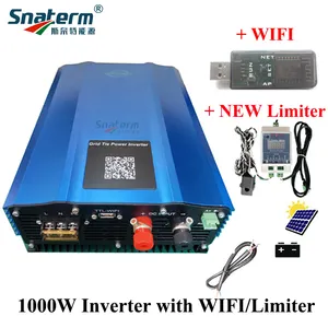 1000W 1200W Pv/Batterij Ontlading Omvormer 48V Solar Grid Tie Converter Met Wi-fi/Lcd