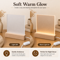 Base lumineuse LED en bois minimaliste moderne avec options de personnalisation, alimentée par USB, éclairage d'ambiance personnalisé pour hôtel, restaurant ou usage domestique