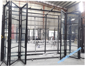 Pintu Besi Prancis Kustom Pintu Lipat Modern Pintu Accord Baja - Product Image 2