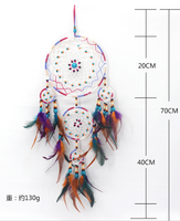 Große Großhandel handgemachte Boho hängende Feder Traum fänger für Auto Home Room Tür Wand kunst Party Dekor Ornament Handwerk DIY Kit