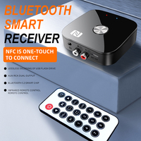 Récepteur Bluetooth sans fil T68 avec télécommande NFC, adaptateur audio sans fil, récepteur de musique pour autoradio, amplificateur RCA