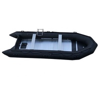Bateau pneumatique pliable Hypalon/PVC de 18 pieds (550 cm) avec roue de transom, capacité de 12 personnes