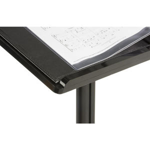 Podio de Acrílico Negro con <span class=keywords><strong>Base</strong></span> Cuadrada de Aluminio, <span class=keywords><strong>Atril</strong></span> de Plástico, Púlpito - Product Image 6