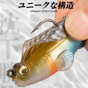 Leurre souple imprimé en PVC pour la <span class=keywords><strong>pêche</strong></span>, appât artificiel pour prédateurs, leurre bionique pour carpe, black-bass, brochet, ruisseau, lac, personnalisable - Product Image 4