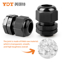 Connecteur à manchon fendu en plastique nylon de type M niveau de protection IP68 M12 M16 M20 M25 capuchon adaptateur 20mm 25mm presse-étoupe